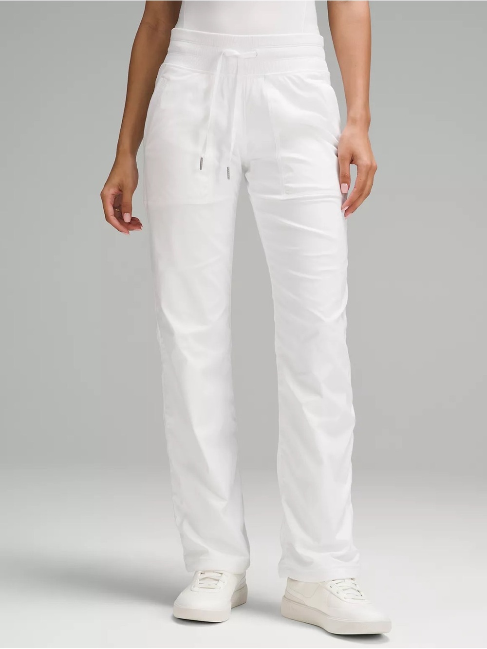 NWT Lululemon Dance Studio MR Lined Pant Regular White